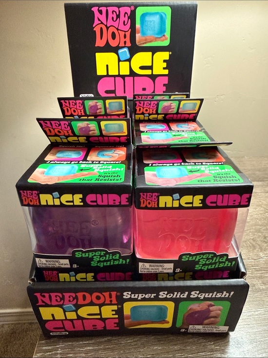 Schylling Other - NEW AUTHENTIC NEEDOH Nice Cube Super Solid Squish 12x (4xBlue,4xPink & 4xPurple)